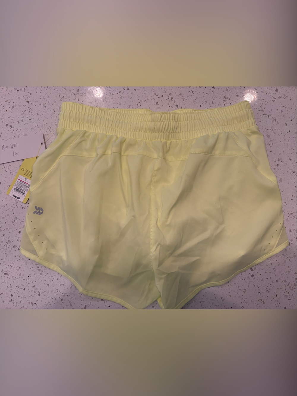 all in motion Neon Yellow Women’s Athletic Shorts - Picture 4 of 5